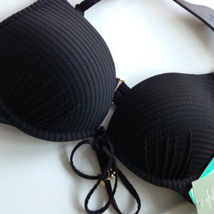 5/$20| *****Padded Swim Top/Bra Gold Hardware